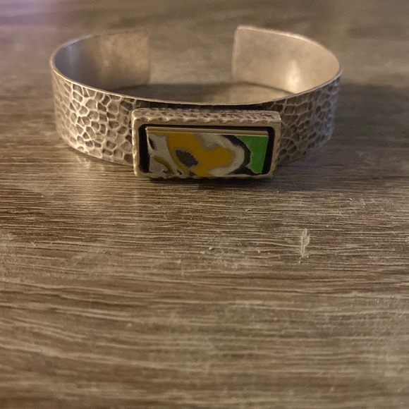 Fordite cuff bracelet